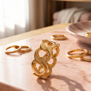 Chunky Chain Link Gold Ring