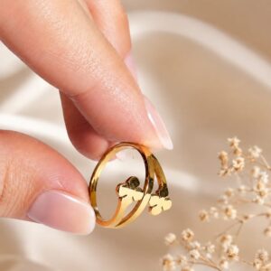 CLOVER TWIST RING